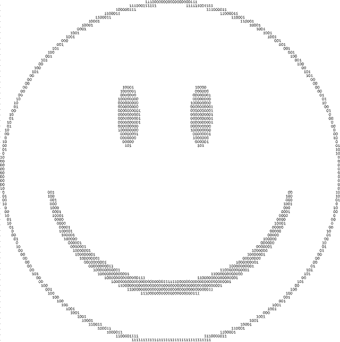 ascii art happy face smiley