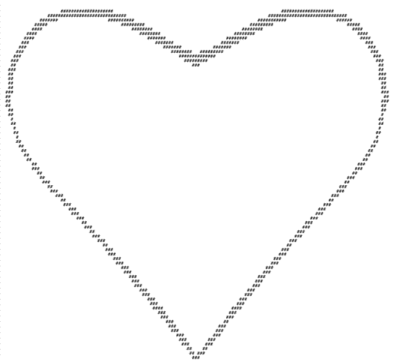 heart ascii art heart