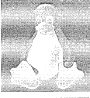 Tux ASCII Art Linux