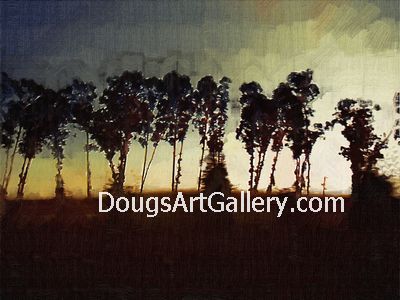 artwork of Trees along Hwy 12 in Napa, CA artwork of Trees along Hwy 12 in Napa, CA