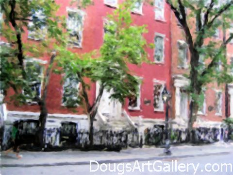 Artwork of Greenwich Village NYC