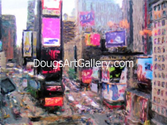 Time Square New York art print