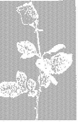 ascii art rose, rose ascii art, ascii art small rose,